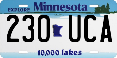 MN license plate 230UCA