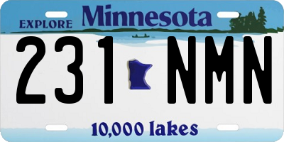 MN license plate 231NMN