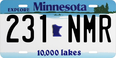 MN license plate 231NMR