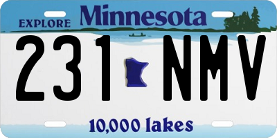 MN license plate 231NMV