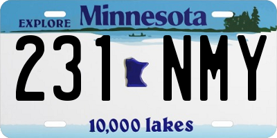 MN license plate 231NMY
