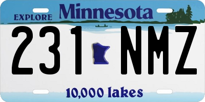 MN license plate 231NMZ