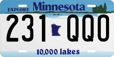 MN license plate 231QQO