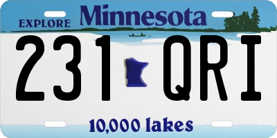 MN license plate 231QRI