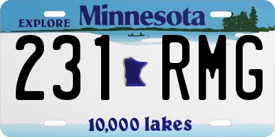MN license plate 231RMG