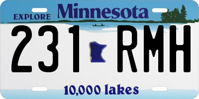 MN license plate 231RMH