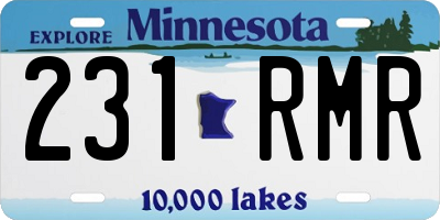 MN license plate 231RMR
