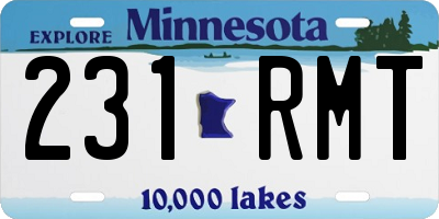MN license plate 231RMT