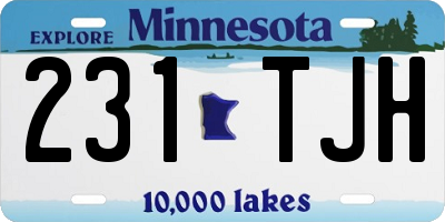 MN license plate 231TJH