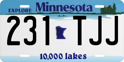 MN license plate 231TJJ