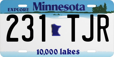 MN license plate 231TJR