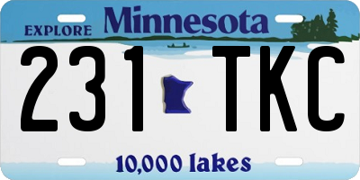 MN license plate 231TKC