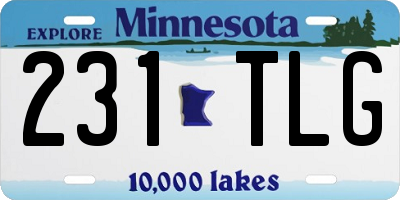 MN license plate 231TLG
