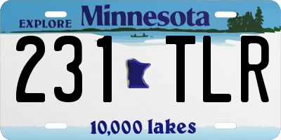 MN license plate 231TLR