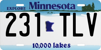 MN license plate 231TLV