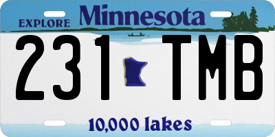 MN license plate 231TMB