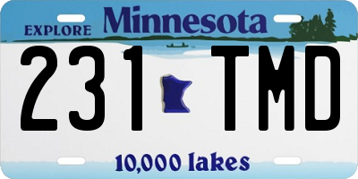 MN license plate 231TMD