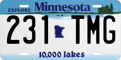 MN license plate 231TMG