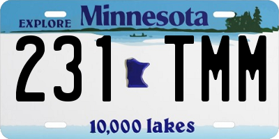 MN license plate 231TMM