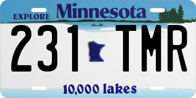 MN license plate 231TMR