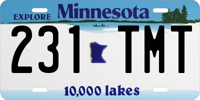 MN license plate 231TMT