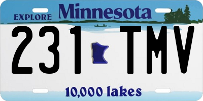 MN license plate 231TMV