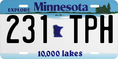 MN license plate 231TPH
