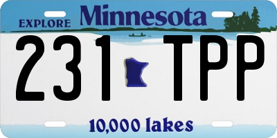 MN license plate 231TPP