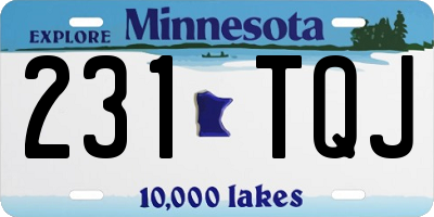 MN license plate 231TQJ
