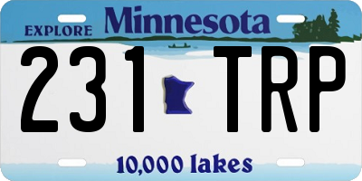 MN license plate 231TRP