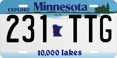 MN license plate 231TTG