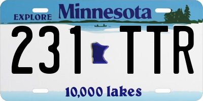 MN license plate 231TTR