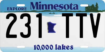 MN license plate 231TTV