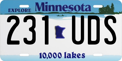 MN license plate 231UDS