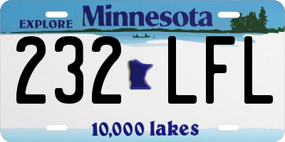 MN license plate 232LFL