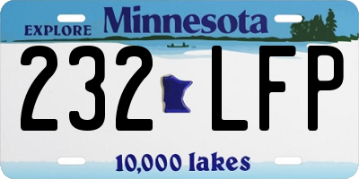 MN license plate 232LFP