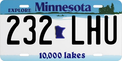 MN license plate 232LHU