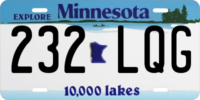 MN license plate 232LQG