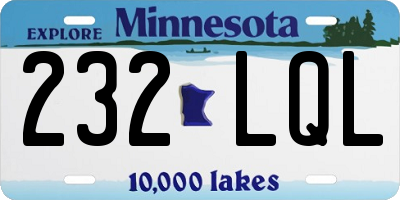 MN license plate 232LQL