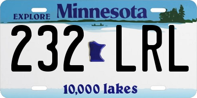 MN license plate 232LRL