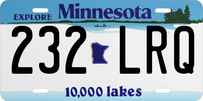 MN license plate 232LRQ
