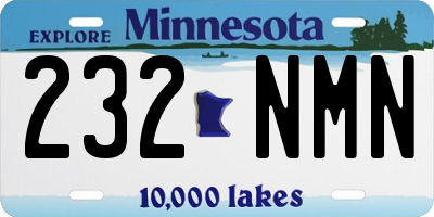 MN license plate 232NMN