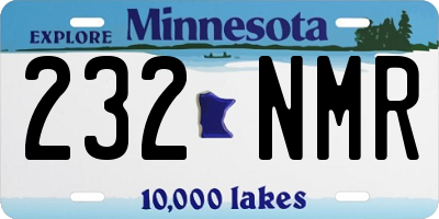 MN license plate 232NMR