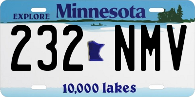 MN license plate 232NMV