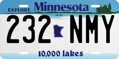 MN license plate 232NMY