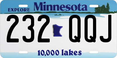 MN license plate 232QQJ