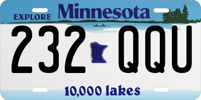 MN license plate 232QQU