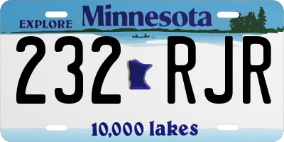 MN license plate 232RJR