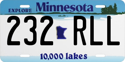 MN license plate 232RLL