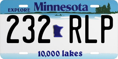 MN license plate 232RLP